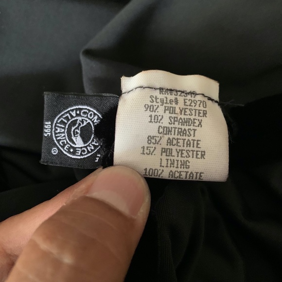 Laundry By Shelli Segal Womens Black Halter Evening Maxi Dress Size 4 Lined - Picture 7 of 7